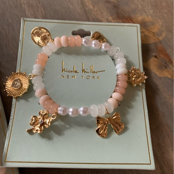 Nicole Miller New York Multi-Color Beaded Necklace and Bracelet Set - Picture 5 of 8